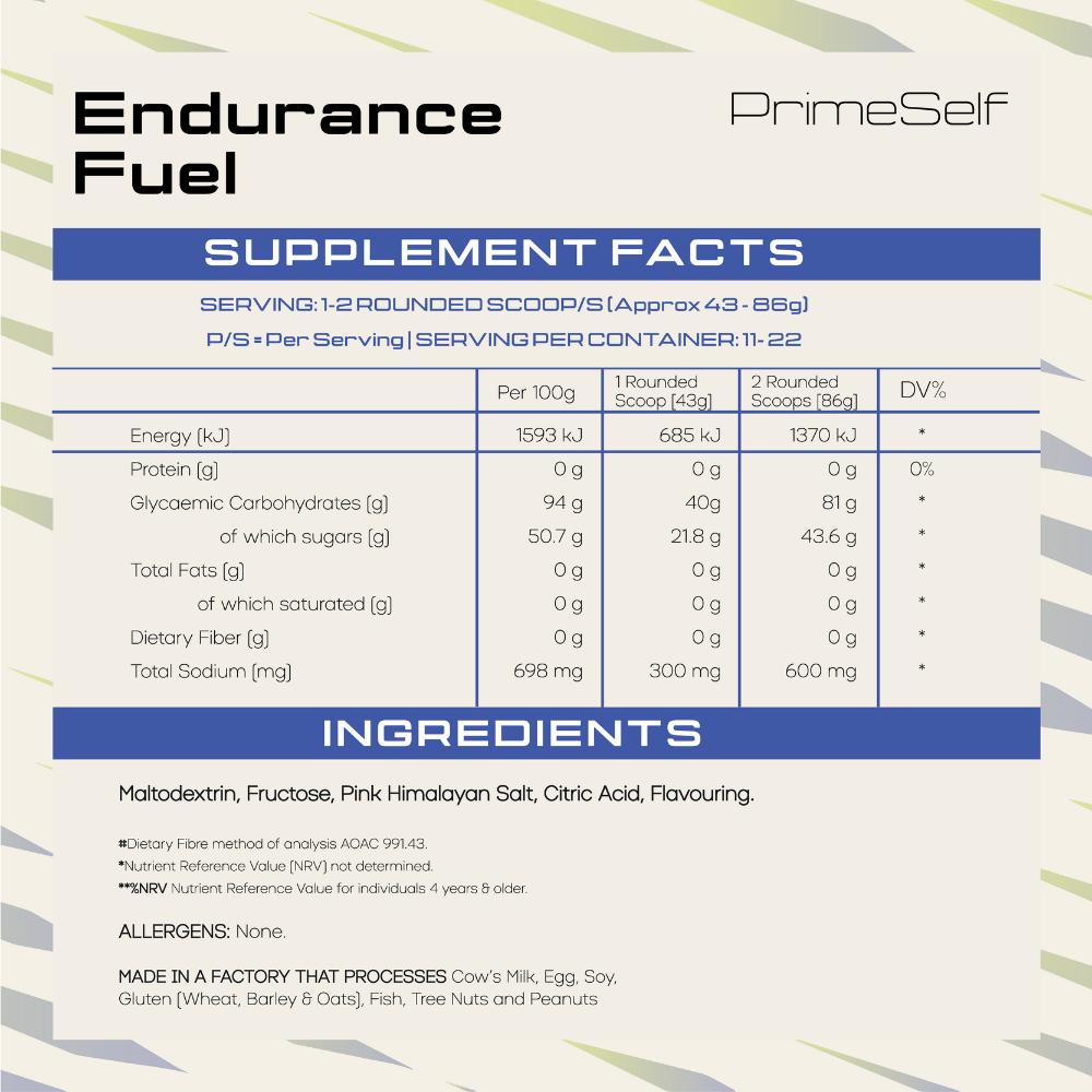 Endurance Fuel PrimeSelf