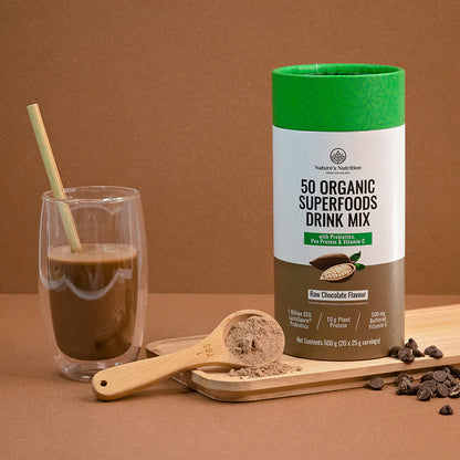 50 Organic Superfood Drink Mix Raw Chocolate