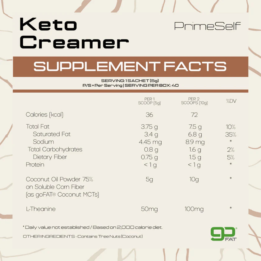 Keto Creamer Sachets