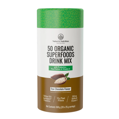 50 Organic Superfood Drink Mix Raw Chocolate